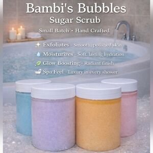 8oz Hand Crafted Sugar Scrub Assorted Scents Available